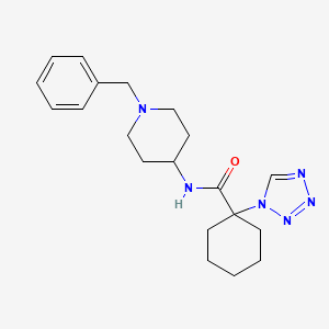 N-(1-benzyl-4-piperidinyl)-1-(1H-tetrazol-1-yl)cyclohexanecarboxamide