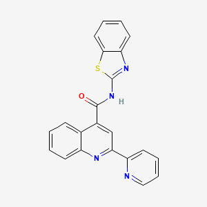 N-(1,3-benzothiazol-2-yl)-2-(2-pyridyl)-4-quinolinecarboxamide