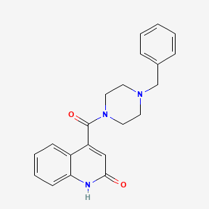 (4-Benzylpiperazin-1-yl)(2-hydroxyquinolin-4-yl)methanone