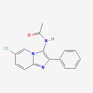 molecular formula C15H12ClN3O B11151063 N-(6-chloro-2-phenylimidazo[1,2-a]pyridin-3-yl)acetamide CAS No. 302953-85-1