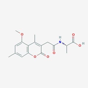 N-[(5-methoxy-4,7-dimethyl-2-oxo-2H-chromen-3-yl)acetyl]-L-alanine