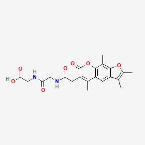 N-[(2,3,5,9-tetramethyl-7-oxo-7H-furo[3,2-g]chromen-6-yl)acetyl]glycylglycine