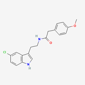 molecular formula C19H19ClN2O2 B11151148 N-[2-(5-chloro-1H-indol-3-yl)ethyl]-2-(4-methoxyphenyl)acetamide 