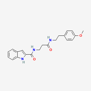 N~2~-{3-[(4-methoxyphenethyl)amino]-3-oxopropyl}-1H-indole-2-carboxamide