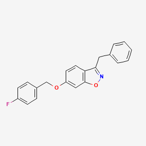 3-Benzyl-6-[(4-fluorobenzyl)oxy]-1,2-benzoxazole