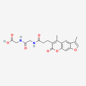 molecular formula C20H20N2O7 B11151195 N-[3-(3,5-dimethyl-7-oxo-7H-furo[3,2-g]chromen-6-yl)propanoyl]glycylglycine 