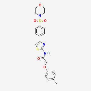 2-(4-methylphenoxy)-N~1~-{4-[4-(morpholinosulfonyl)phenyl]-1,3-thiazol-2-yl}acetamide