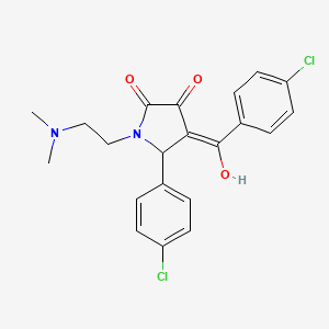 4-(4-chlorobenzoyl)-5-(4-chlorophenyl)-1-[2-(dimethylamino)ethyl]-3-hydroxy-2,5-dihydro-1H-pyrrol-2-one