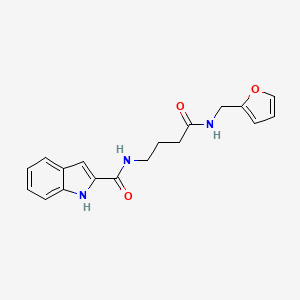 N-{4-[(2-furylmethyl)amino]-4-oxobutyl}-1H-indole-2-carboxamide