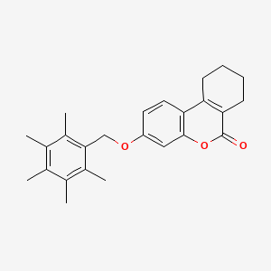 3-[(pentamethylbenzyl)oxy]-7,8,9,10-tetrahydro-6H-benzo[c]chromen-6-one