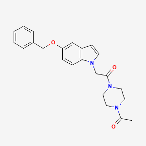 1-(4-acetylpiperazin-1-yl)-2-[5-(benzyloxy)-1H-indol-1-yl]ethanone