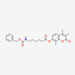 molecular formula C26H29NO6 B11151312 3,4,8-trimethyl-2-oxo-2H-chromen-7-yl 6-{[(benzyloxy)carbonyl]amino}hexanoate 