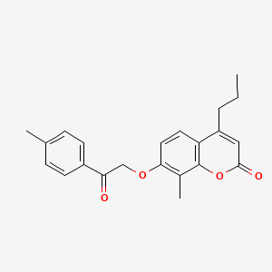 8-methyl-7-[2-(4-methylphenyl)-2-oxoethoxy]-4-propyl-2H-chromen-2-one