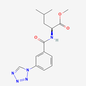 molecular formula C15H19N5O3 B11151424 methyl 4-methyl-2-{[3-(1H-1,2,3,4-tetrazol-1-yl)phenyl]formamido}pentanoate 