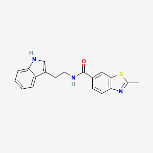 N-[2-(1H-indol-3-yl)ethyl]-2-methyl-1,3-benzothiazole-6-carboxamide