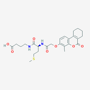 4-[(N-{[(4-methyl-6-oxo-7,8,9,10-tetrahydro-6H-benzo[c]chromen-3-yl)oxy]acetyl}-L-methionyl)amino]butanoic acid