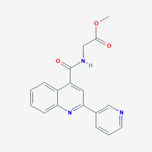 Methyl 2-({[2-(3-pyridyl)-4-quinolyl]carbonyl}amino)acetate