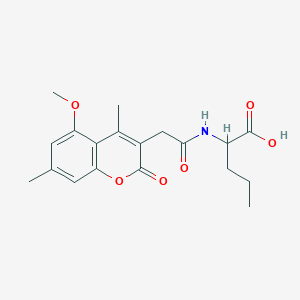 N-[(5-methoxy-4,7-dimethyl-2-oxo-2H-chromen-3-yl)acetyl]norvaline