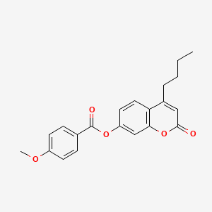 4-butyl-2-oxo-2H-chromen-7-yl 4-methoxybenzoate