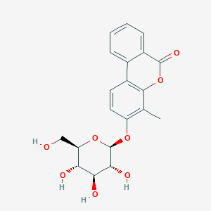 molecular formula C20H20O8 B11151554 4-methyl-6-oxo-6H-benzo[c]chromen-3-yl beta-D-glucopyranoside 