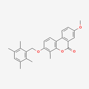 8-methoxy-4-methyl-3-[(2,3,5,6-tetramethylbenzyl)oxy]-6H-benzo[c]chromen-6-one