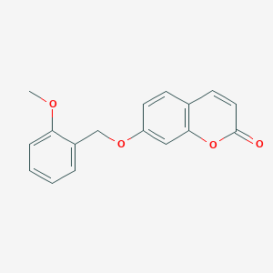 molecular formula C17H14O4 B11151571 7-[(2-methoxybenzyl)oxy]-2H-chromen-2-one 