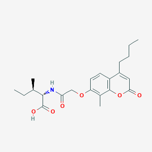 molecular formula C22H29NO6 B11151615 N-{[(4-butyl-8-methyl-2-oxo-2H-chromen-7-yl)oxy]acetyl}-L-isoleucine 