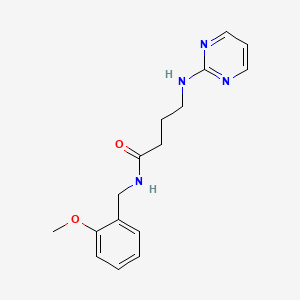 N-(2-methoxybenzyl)-4-(2-pyrimidinylamino)butanamide