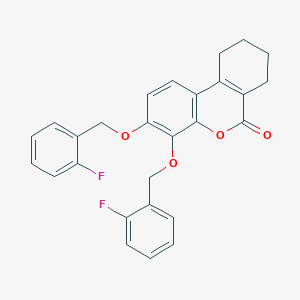 3,4-bis[(2-fluorobenzyl)oxy]-7,8,9,10-tetrahydro-6H-benzo[c]chromen-6-one