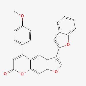 3-(1-benzofuran-2-yl)-5-(4-methoxyphenyl)-7H-furo[3,2-g]chromen-7-one