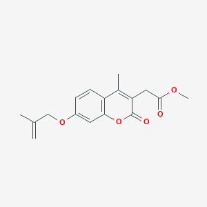 methyl 2-{4-methyl-7-[(2-methylallyl)oxy]-2-oxo-2H-chromen-3-yl}acetate