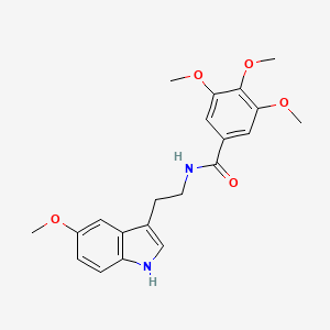 3,4,5-trimethoxy-N-[2-(5-methoxy-1H-indol-3-yl)ethyl]benzamide