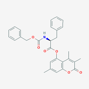 3,4,7-trimethyl-2-oxo-2H-chromen-5-yl N-[(benzyloxy)carbonyl]-L-phenylalaninate