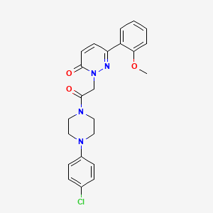 2-{2-[4-(4-chlorophenyl)piperazino]-2-oxoethyl}-6-(2-methoxyphenyl)-3(2H)-pyridazinone