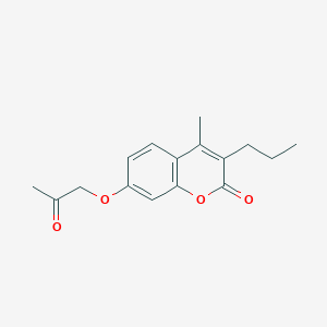 molecular formula C16H18O4 B11151842 4-methyl-7-(2-oxopropoxy)-3-propyl-2H-chromen-2-one 