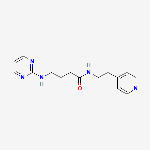 N-[2-(pyridin-4-yl)ethyl]-4-(pyrimidin-2-ylamino)butanamide