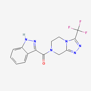 1H-indazol-3-yl[3-(trifluoromethyl)-5,6-dihydro[1,2,4]triazolo[4,3-a]pyrazin-7(8H)-yl]methanone