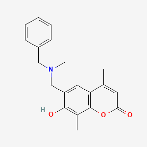 6-{[benzyl(methyl)amino]methyl}-7-hydroxy-4,8-dimethyl-2H-chromen-2-one