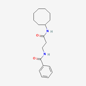 molecular formula C18H26N2O2 B11151943 N-[3-(cyclooctylamino)-3-oxopropyl]benzamide 