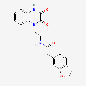 2-(2,3-dihydro-1-benzofuran-6-yl)-N-[2-(2,3-dioxo-3,4-dihydroquinoxalin-1(2H)-yl)ethyl]acetamide