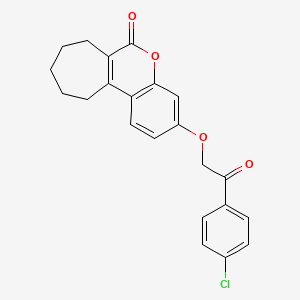 3-[2-(4-chlorophenyl)-2-oxoethoxy]-8,9,10,11-tetrahydrocyclohepta[c]chromen-6(7H)-one