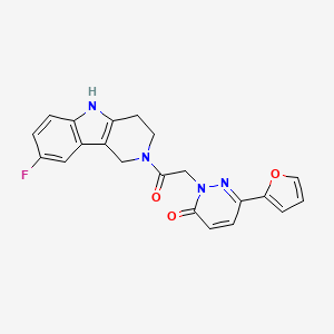 2-[2-(8-fluoro-1,3,4,5-tetrahydro-2H-pyrido[4,3-b]indol-2-yl)-2-oxoethyl]-6-(2-furyl)-3(2H)-pyridazinone