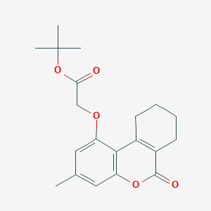 tert-butyl [(3-methyl-6-oxo-7,8,9,10-tetrahydro-6H-benzo[c]chromen-1-yl)oxy]acetate