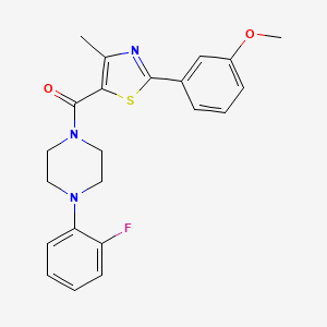 [4-(2-Fluorophenyl)piperazino][2-(3-methoxyphenyl)-4-methyl-1,3-thiazol-5-yl]methanone