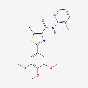 5-methyl-N-(3-methylpyridin-2-yl)-2-(3,4,5-trimethoxyphenyl)-1,3-thiazole-4-carboxamide