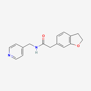 2-(2,3-dihydro-1-benzofuran-6-yl)-N-(4-pyridylmethyl)acetamide