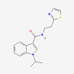 1-isopropyl-N-[2-(1,3-thiazol-2-yl)ethyl]-1H-indole-3-carboxamide