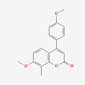 7-methoxy-4-(4-methoxyphenyl)-8-methyl-2H-chromen-2-one