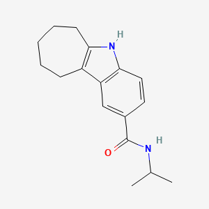 molecular formula C17H22N2O B11152065 N-isopropyl-5,6,7,8,9,10-hexahydrocyclohepta[b]indole-2-carboxamide 