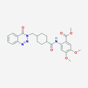 methyl 4,5-dimethoxy-2-[({trans-4-[(4-oxo-1,2,3-benzotriazin-3(4H)-yl)methyl]cyclohexyl}carbonyl)amino]benzoate